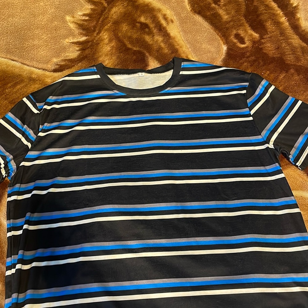 Striped black shirt